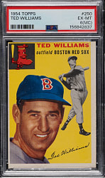 1954 Topps #250 Ted Williams PSA EX-MT 6 (MC)