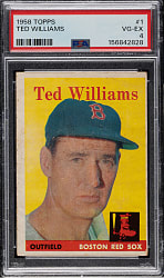 1958 Topps #1 Ted Williams PSA VG-EX 4