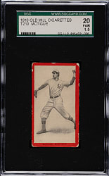 1910 T210 Old Mill Tobacco "Series 8" Bill McTigue SGC FAIR 20