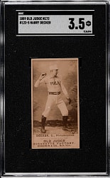 1889 N172 Old Judge Harry Decker SGC VG+ 3.5