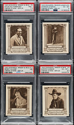 1923 Edwards, Ringer & Bigg Cinema Stars Complete Set (25) Including 17 PSA-Graded Cards