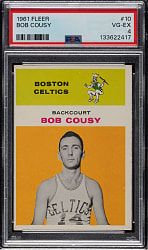 1961-1962 Fleer Basketball #10 Bob Cousy PSA VG-EX 4