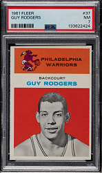 1961-1962 Fleer Basketball #37 Guy Rodgers Rookie PSA NM 7