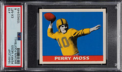 1948 Leaf Football #10 Perry Moss Brown Football PSA EX-MT 6