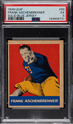 1948 Leaf Football #93 Frank Aschenbrenner PSA EX 5
