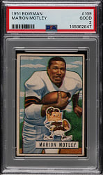 1951 Bowman Football #109 Marion Motley PSA GOOD 2