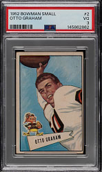 1952 Bowman Small Football #2 Otto Graham PSA VG 3
