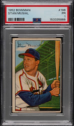 1952 Bowman #196 Stan Musial PSA POOR 1
