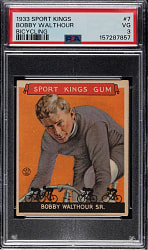 1933 R338 Sport Kings #7 Bobby Walthour Sr. PSA VG 3