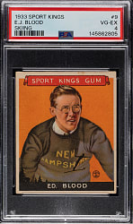 1933 R338 Sport Kings #9 Ed Blood PSA VG-EX 4