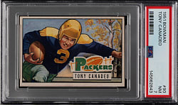 1951 Bowman Football #90 Tony Canadeo PSA NM 7