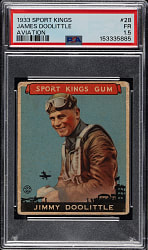 1933 R338 Sport Kings #28 Jimmy Doolittle PSA FAIR 1.5