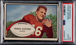 1953 Bowman Football #43 Frank Gifford Short Print PSA VG-EX 4
