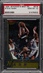 1996-1997 Bowman's Best Basketball #R18 Steve Nash Rookie PSA GEM MINT 10