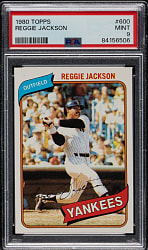 1980 Topps #600 Reggie Jackson PSA MINT 9