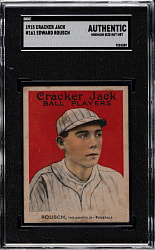1915 E145 Cracker Jack #161 Edward Roush SGC Authentic