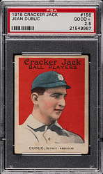 1915 E145 Cracker Jack #156 Jean Dubuc PSA GOOD+ 2.5