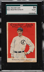 1915 E145 Cracker Jack #101 Wildfire Schulte SGC VG/EX 50