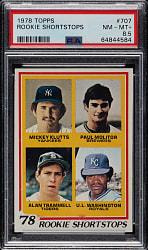 1978 Topps #707 Paul Molitor and Alan Trammell Rookie PSA NM-MT+ 8.5