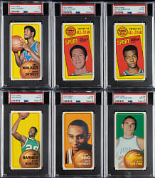 1970-1971 Topps Basketball PSA-Graded Collection (6) Including John Havlicek, Oscar Robertson, and Dave Bing