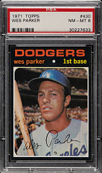 1971 Topps #430 Wes Parker PSA NM-MT 8