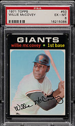 1971 Topps #50 Willie McCovey PSA EX-MT 6