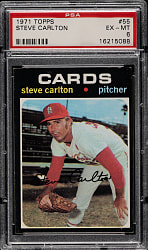 1971 Topps #55 Steve Carlton PSA EX-MT 6