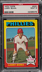 1975 Topps #420 Larry Bowa PSA MINT 9