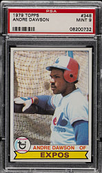 1979 Topps #348 Andre Dawson PSA MINT 9