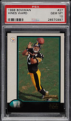 1998 Bowman Football #27 Hines Ward PSA GEM MINT 10
