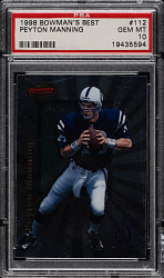 1998 Bowman's Best Football #112 Peyton Manning Rookie PSA GEM MINT 10