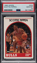 1989-1990 NBA Hoops Basketball #244 Scottie Pippen PSA GEM MINT 10