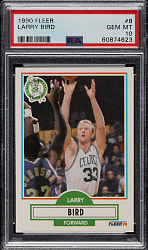 1990-1991 Fleer Basketball #8 Larry Bird PSA GEM MINT 10
