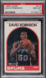 1989-1990 NBA Hoops Basketball #310 David Robinson Rookie PSA GEM MINT 10