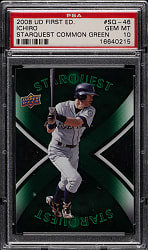 2008 Upper Deck First Edition Starquest Common Green #SQ-46 Ichiro Suzuki PSA GEM MINT 10