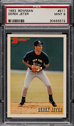 1993 Bowman #511 Derek Jeter Rookie PSA MINT 9