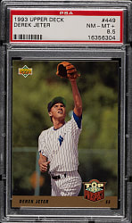 1993 Upper Deck #449 Derek Jeter Rookie PSA NM-MT+ 8.5