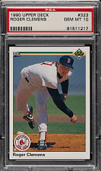 1990 Upper Deck #323 Roger Clemens PSA GEM MINT 10