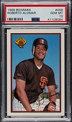 1989 Bowman #458 Roberto Alomar PSA GEM MINT 10