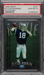 1998 Topps Finest Football #121 Peyton Manning Rookie PSA GEM MINT 10