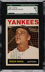 1964 Topps #225 Roger Maris SGC EX 60