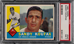 1960 Topps #343 Sandy Koufax PSA NM 7