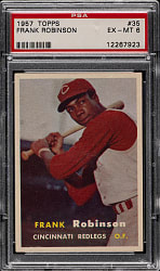 1957 Topps #35 Frank Robinson Rookie PSA EX-MT 6