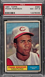 1961 Topps #360 Frank Robinson PSA NM-MT 8