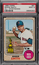 1968 Topps #61 Reggie Smith All-Star Rookie PSA MINT 9