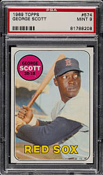 1969 Topps #574 George Scott PSA MINT 9