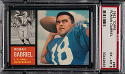 1962 Topps Football #88 Roman Gabriel Rookie PSA EX-MT 6