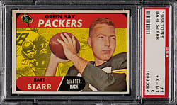 1968 Topps Football #1 Bart Starr PSA EX-MT 6