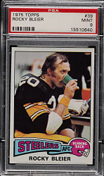 1975 Topps Football #39 Rocky Bleier Rookie PSA MINT 9
