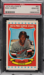 1973 Kellogg's #51 Rod Carew PSA GEM MINT 10